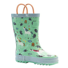 Pictures de cerf à la mode Chaussures de pluie imperméable en caoutchouc pour enfants